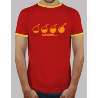 Men, retro style, red and yellow