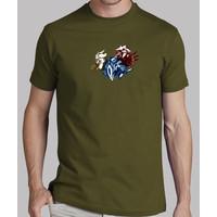 Men, short sleeve, army, top quality