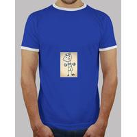 men retro royal blue and white