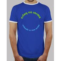 men retro royal blue and white