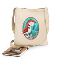 mermaid shoulder bag 100 cotton