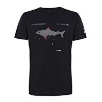 mens project aware pong shark t shirt