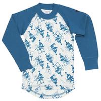 merino wool kids top turquoise quality kids boys girls