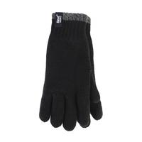 Mens 1 Pack Heat Holders Contrast Thermal Gloves