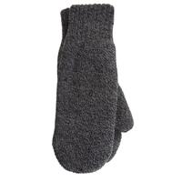 mens 1 pair heat holders 25 tog heatweaver yarn mittens in charcoal