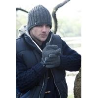 mens 1 pair heat holders 23 tog heatweaver yarn gloves in charcoal