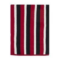 Mens Great and British Knitwear 100% Lambswool College Stripe Scarf. Made