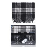 Mens 1 Pack Viyella Gift Boxed Wool Cashmere Blend Checked Scarf