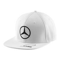 Mercedes AMG Petronas 2015 Lewis Hamilton Flat Brim Cap - White
