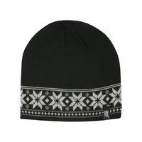 mens extra soft 34 tog insulation lined fairisle winter beanie hat bla ...