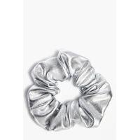 Metallic Scrunchie - silver