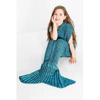 Mermaid Tail Blanket - teal