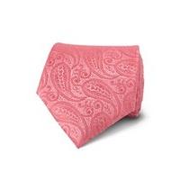 Men\'s Luxury Coral Paisley Tie - 100% Silk