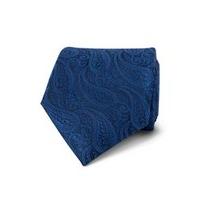Men\'s Luxury Royal Blue Paisley Tie - 100% Silk