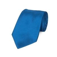 Men\'s Plain Royal Blue Ottoman 100% Silk Tie