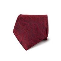 Men\'s Luxury Red Paisley Tie - 100% Silk