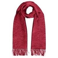 Men\'s Burgundy Paisley Evening Scarf - 100% Silk