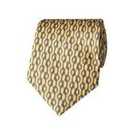 Men\'s Yellow Printed Ropes Tie - 100% Silk