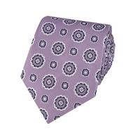 Men\'s Lilac Geometrics Tie - 100% Silk
