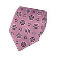 Men\'s Pink Geometrics Tie - 100% Silk
