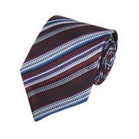 Men\'s Red Assorted Stripes 100% Silk Woven Tie