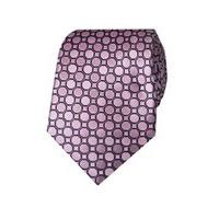 Men\'s Light Pink Linked Geos Tie - 100% Silk