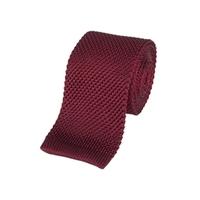 Men\'s Wine Silk Knitted Tie