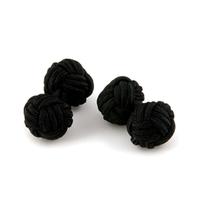 Men\'s Black Silk Knot