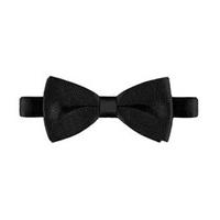 Men\'s Black Knitted Bow Tie - 100% Silk