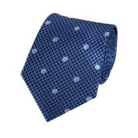 Men\'s Blue Polka Dot Tie - 100% Silk