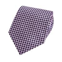 Men\'s Navy & Light Pink Lattice Tie - 100% Silk