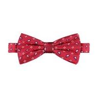 Men\'s Red Teardrop Bow Tie - 100% Silk