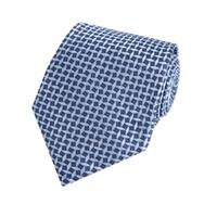 Men\'s Navy & Light Blue Lattice Tie - 100% Silk