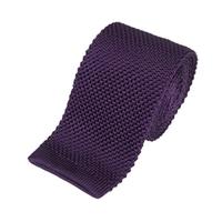 Men\'s Purple Silk Knitted Tie