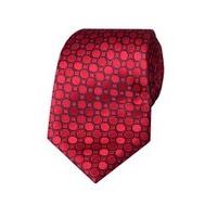 Men\'s Red Linked Geos Tie - 100% Silk