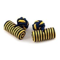 Men\'s Navy & Yellow Silk Barrel