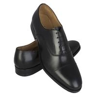 Men\'s Black Leather Hudson Oxford Toe Cap Shoe
