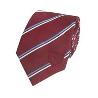 Men\'s Claret West Ham Club Stripe Tie 100% Silk