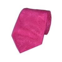 Men\'s Bright Pink Paisley 100% Silk Woven City Tie