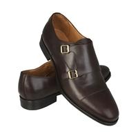 Men\'s Brown Gable Double Buckle Leather Shoe