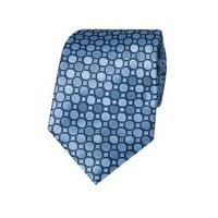 mens light blue linked geometrics tie 100 silk