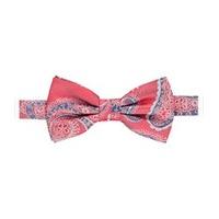 mens red big paisley bow tie 100 silk