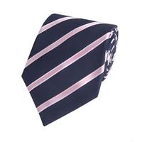 mens navy light pink college stripe 100 silk tie