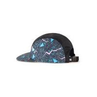 mens black dc panelled triangle print cap black