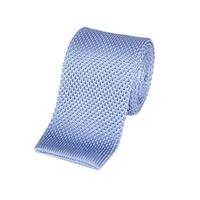 Men\'s Light Blue Silk Knitted Tie