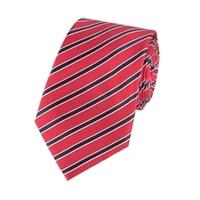 Men\'s Red & Navy Prince\'s Trust Stripe Tie - 100% Silk