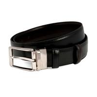 Men\'s Reversible Black & Brown Leather Belt