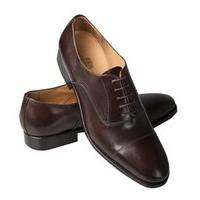 Men\'s Brown Leather Hudson Oxford Toe Cap Shoe