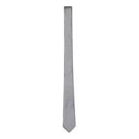 Mens Grey Charcoal Textured Slim Tie, Grey