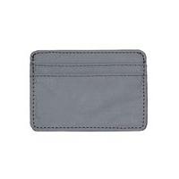 mens silver reflective card holder silver